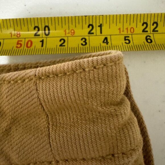 Torrid Feel The Fit 20R Tan Brown Stretch Denim Button Fly Cropped Raw Hem Pants - Picture 7 of 16